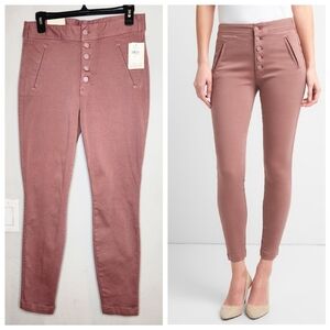 NWT Gap Pink Skinny Pants Jeggings Stretch Twill Size 8